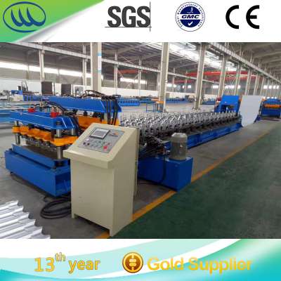 Roof profile rolling making equipment machinery glazed step tile rolling forming machine in construction